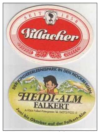 Villacher Österreich , Heidi Alm Falkert - Kindererlebnispark - Bierdeckel