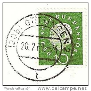 AK Göttingen Durchblick Zur St. Johannis-Kirche VW-Käfer Uhr 20.2.61 - 24 (20b) GÖTTINGEN 2 T  Nach (14a) Königsbronn - Göttingen