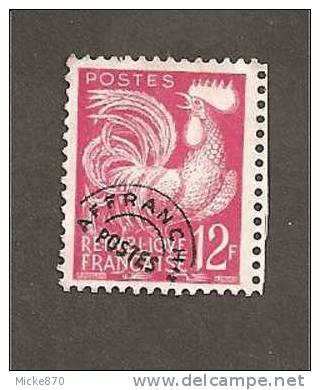 France Préoblitéré N°111 Sans Gomme Coq Gaulois - 1953-1960
