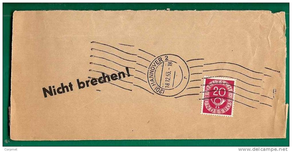 GERMANY - 1953 Yvert # 16 - On Piece From HANNOVER - Lettres & Documents