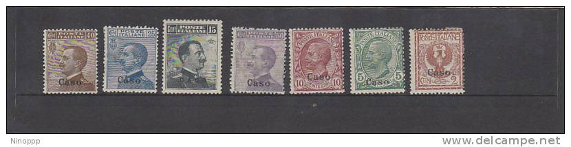 Aegean Islands Caso 1912 Definitives MH - Egeo