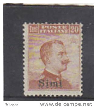 Aegean Islands Simi 1917 20c Orange MH - Ägäis