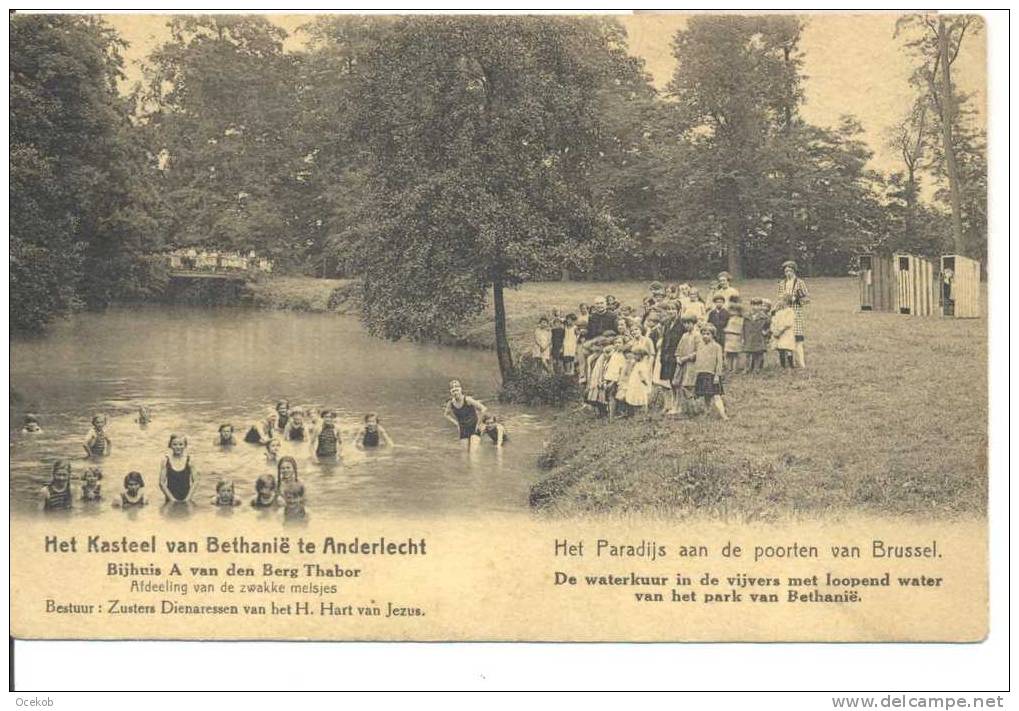 POSTKAART  ANDERLECHT  Het Kasteel Van Bethanie (bijhuis A.van Den Berg Thabor) 1944 - Anderlecht