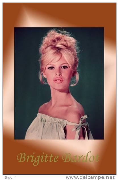 F-BB 13 ^^  Actress  Brigitte Bardot , ( Postal Stationery , Articles Postaux ) - Acteurs