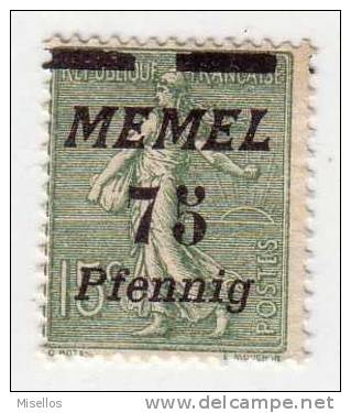 Memel Nº  66  75 P.s. 15 C.  Verde  De 1922 - B-    . - Sonstige & Ohne Zuordnung