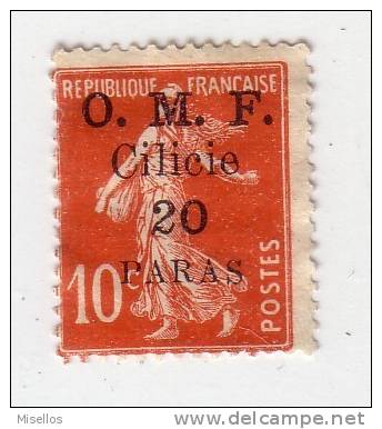 Cilicie Nº 82  20 P. S. 10 C. Rojo De 1920,  .- - Otros & Sin Clasificación