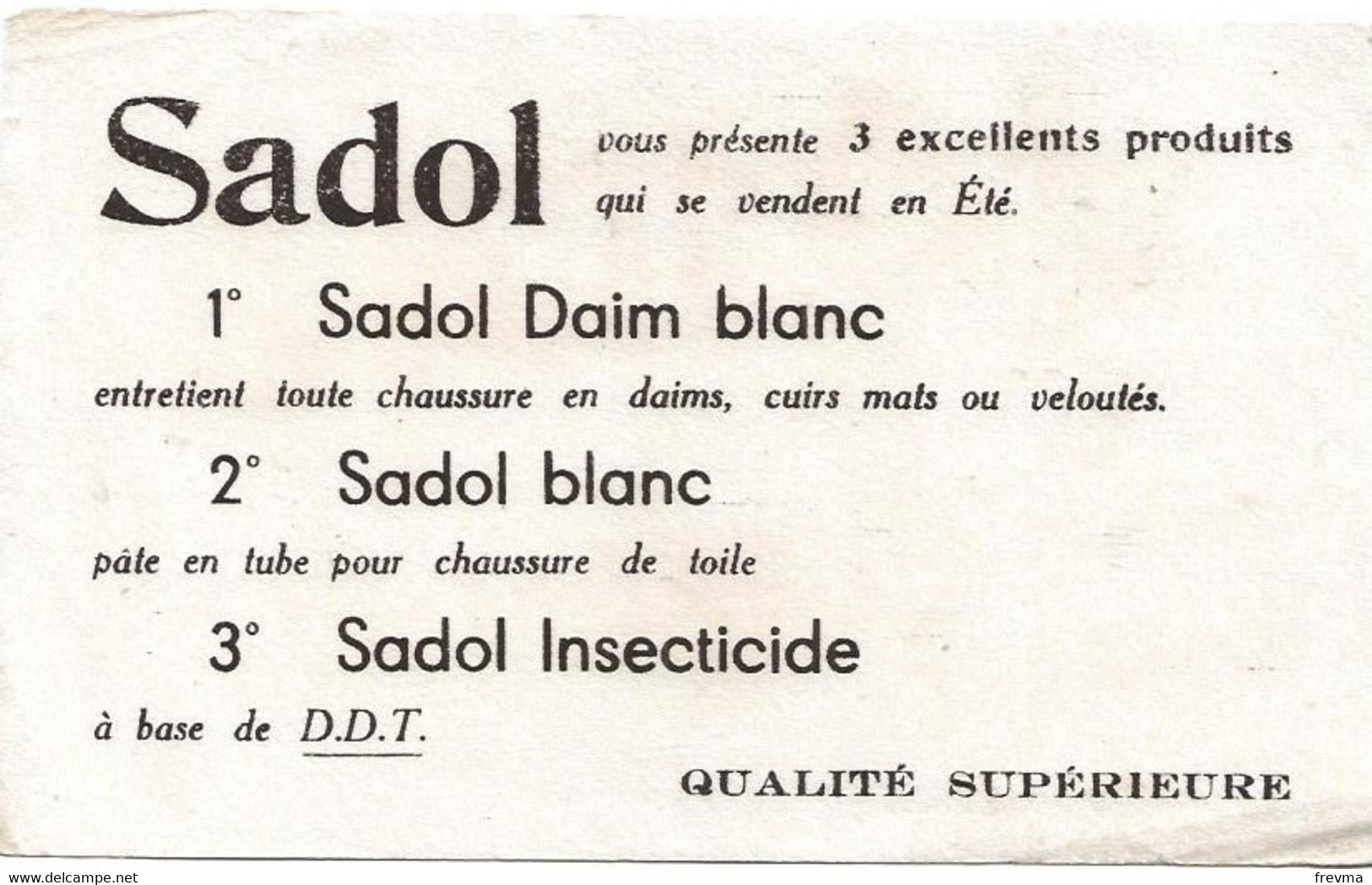 Buvard Sadol Daim Blanc - S