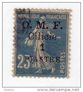 Cilicie Nº 92  1 P. S.25 C. Azul  De 1920,  Cachet.- . - Otros & Sin Clasificación