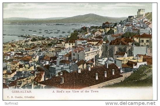 GIBRALTAR - A BIRD'S EYE VIEW OF THE TOWN - Gibilterra