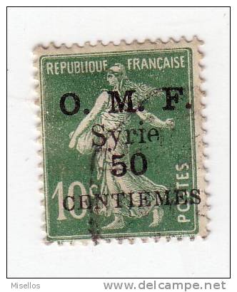Siria Nº 86   50 C. S. 10 C. Verde De 1922-23. - Autres & Non Classés