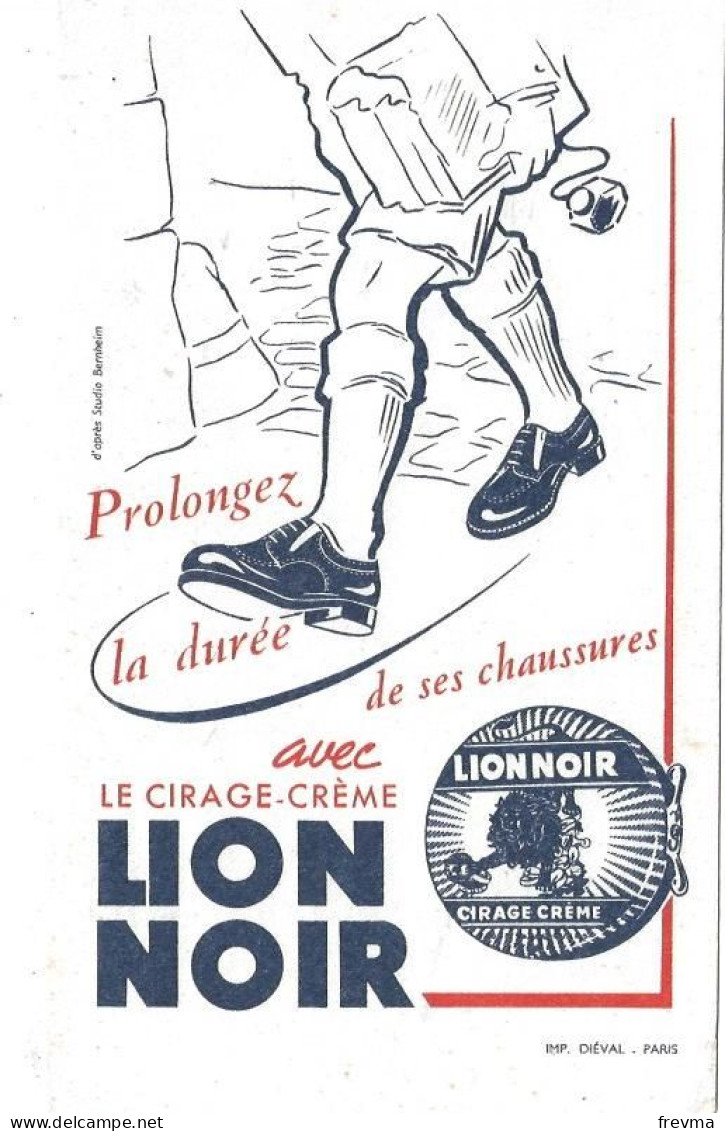 Buvard Lion Noir Cirage - L