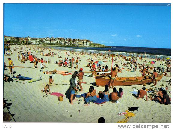 La Belle Plage De Bondi Beach. Sydney. Australie.  Entier Postal  Neuf.  Recto-verso - Entiers Postaux