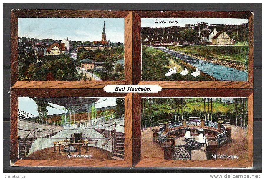 TOP!! BAD NAUHEIM * 4 ANSICHTEN VON BAD NAUHEIM * 1912 *!! - Bad Nauheim