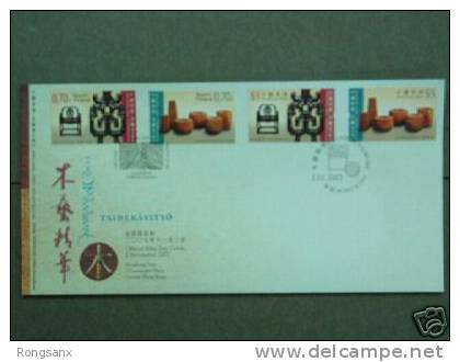 2007 Hong Kong 2007 Joint Finland Woodwork Stamp FDC Art - FDC