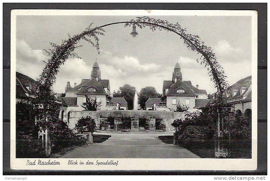 TOP!! BAD NAUHEIM * BLICK IN DEN SPRUDELHOF * 1938 *!! - Bad Nauheim