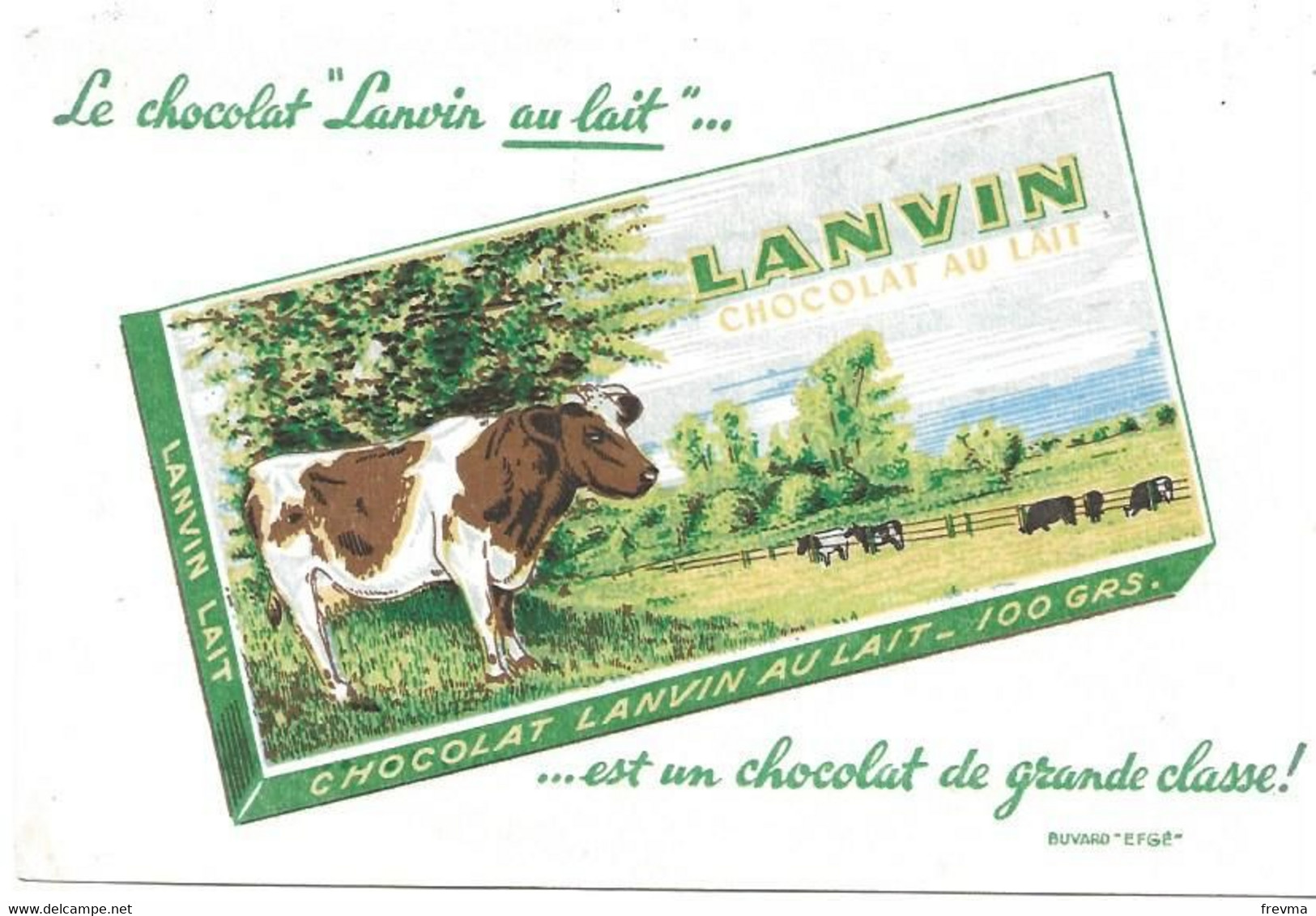 Buvard Chocolat Lanvin Au Lait - Cocoa & Chocolat