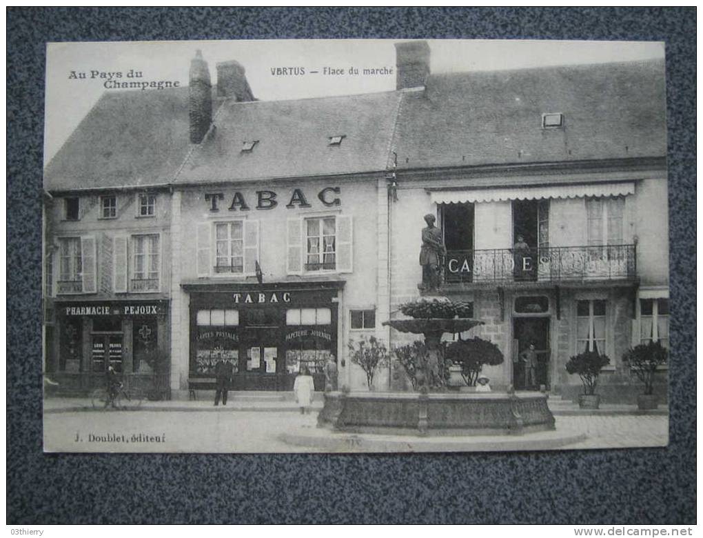 CPA 51-VERTUS-PLACE DU MARCHE-1917- - Vertus