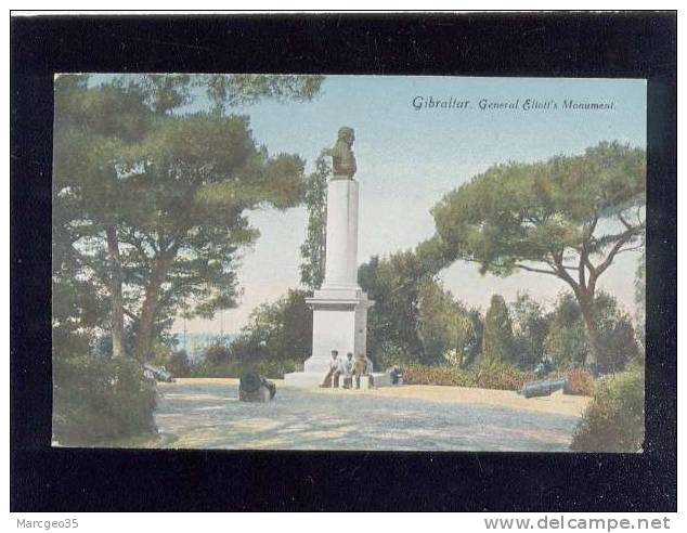 Gibraltar General Eliott's Monument édit.millar & Lang N° 31 - Gibraltar