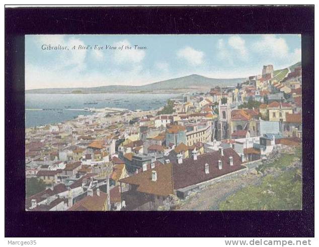 Gibraltar A Bird's Eye View Of The Town    édit.millar & Lang N° 19 - Gibilterra