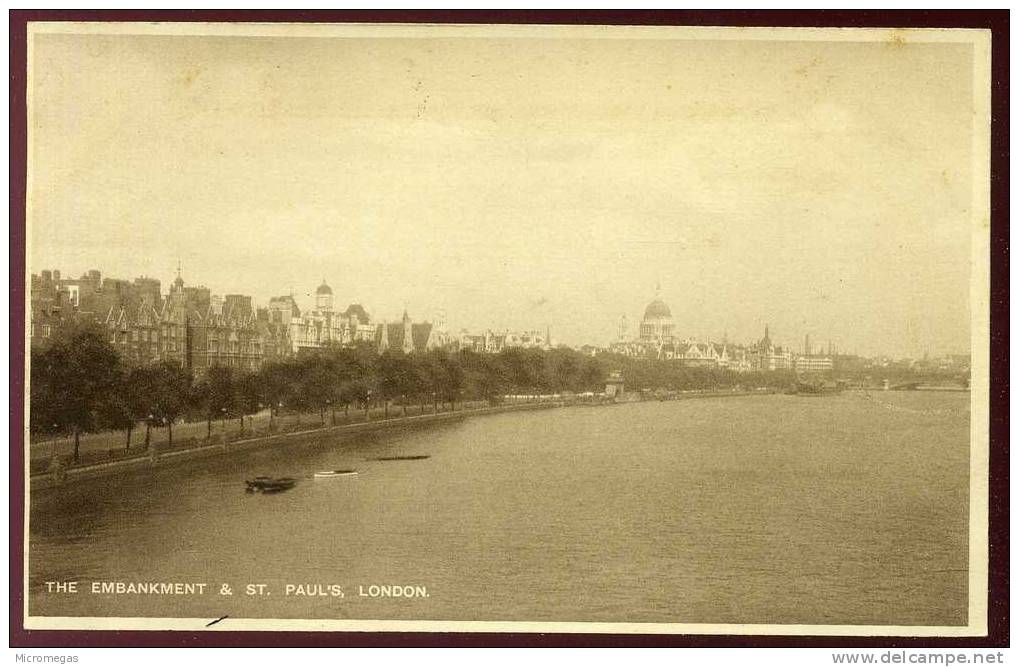 The Embankment & St. Paul´s, London - St. Paul's Cathedral