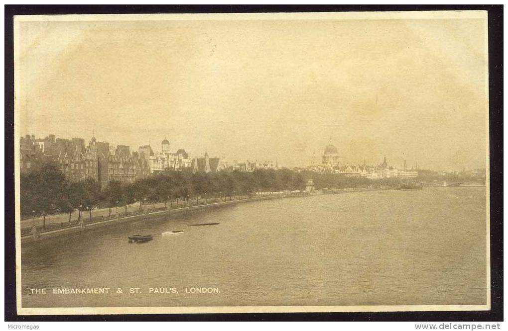 The Embankment & St. Paul´s, London - St. Paul's Cathedral