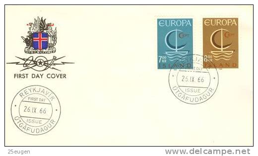 ICELAND  1966  EUROPA  CEPT FDC ^^ - 1966