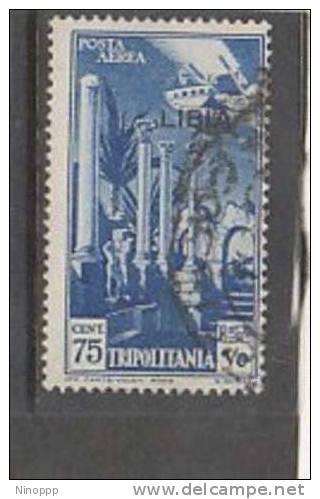 Tripolitania 1931 Airplane Over Columns 75c Used - Tripolitania