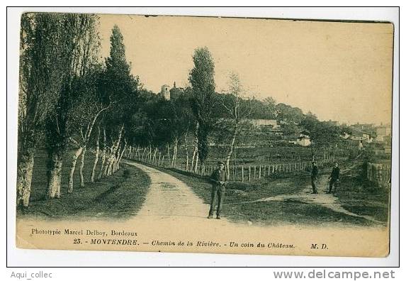 MONTENDRE  17 CHARENTE MARITIME CHEMIN DE LA RIVIERE UN COIN DU CHATEAU - Montendre