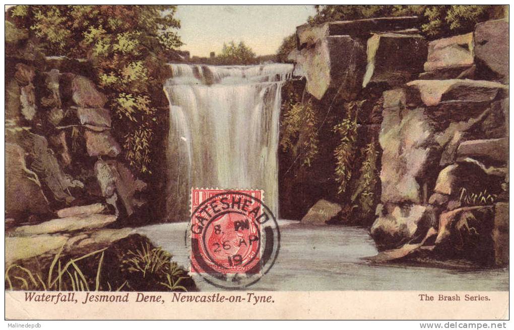 CPA   - ROYAUME UNI - WATERFALL - JESMOND DENE - NEWCASTLE-ON-TYNE - Newcastle-upon-Tyne