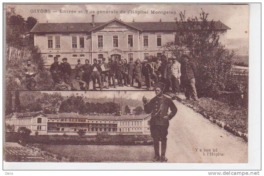 69.085/ GIVORS - Entrée Et Vue Générale De L'Hôpital Montgelas - Givors