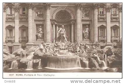 ROMA - FONTANA DI TREVI - DETTAGLIO - CARTOLINA FOTOGRAFICA - NPG - Fontana Di Trevi