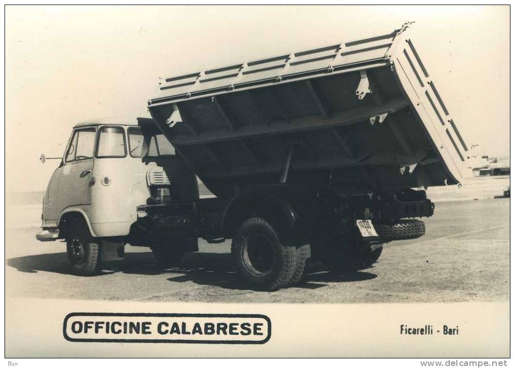 BARI  FOTO FICARELLI  PRODUZIONE OFFICINE CALABRESE  CAMION TRUCK  LASTKRAFTWAGEN - Automobili