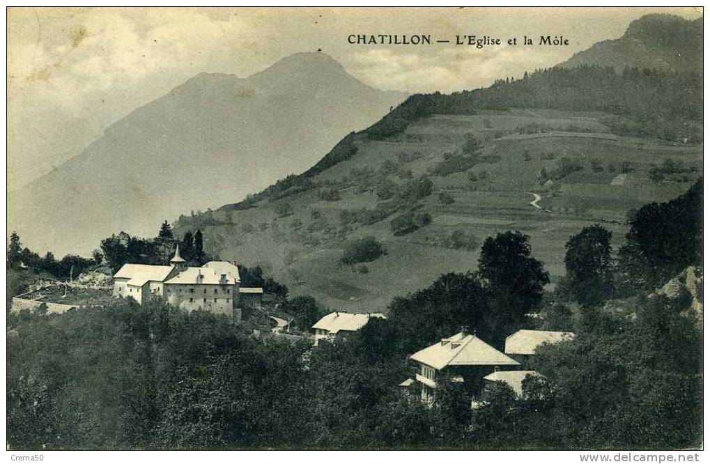 25 - CHATILLON - L'église Et Le Môle - Otros & Sin Clasificación