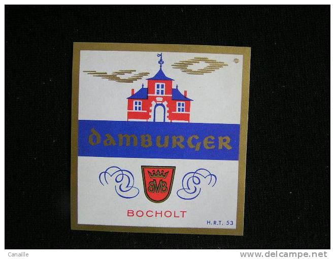 Beer Label-Etiquette - Brasseries - Brouwerij  Martens - Bocholt Limbourg Belge - Damburger / Bocholter. - Bière