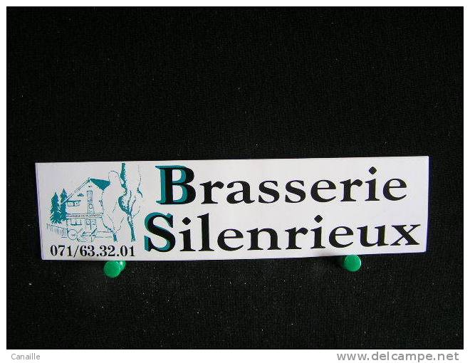 Beer Label-Etiquette - Brasseries - Stickers - Autocollant De La Brasserie Silenrieux - 17,5 X 4,5 Cm - Bière