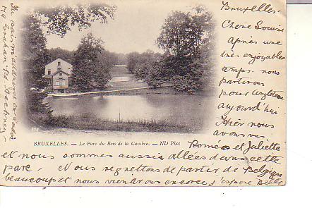 Cpa Le Parc Du Bois De La Cambre ND Phot - Parks, Gärten