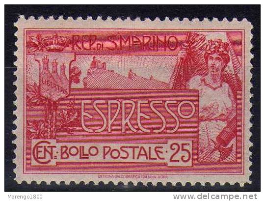 San Marino 1907 - Espresso *   (g575a) - Francobolli Per Espresso