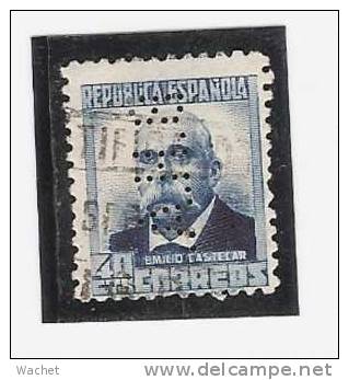 Perforadas/perfin/perfore /lochung                     Espana No 670  B.H.A. - Used Stamps