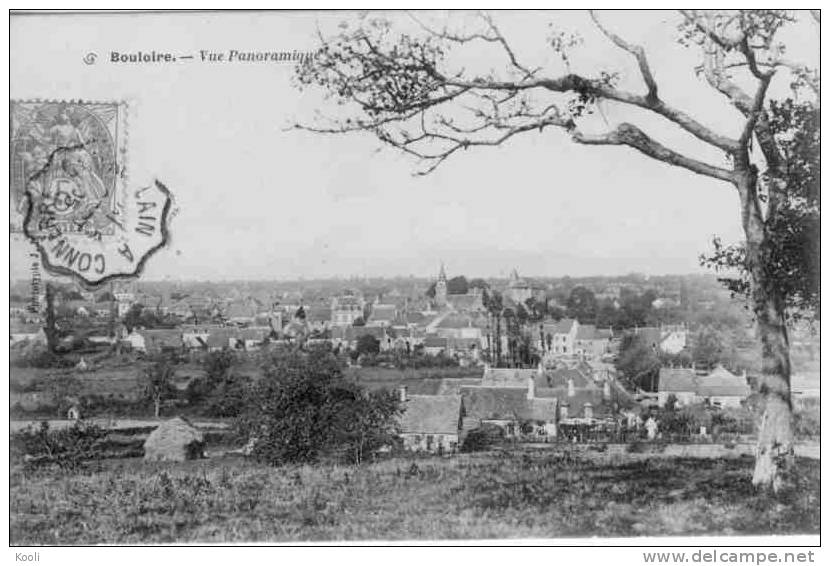 72Z02-BBB-9- BOULOIRE - Vue Panoramique - Cachet Convoyeur Ligne Courtalain à Connéré 1905 - Bouloire