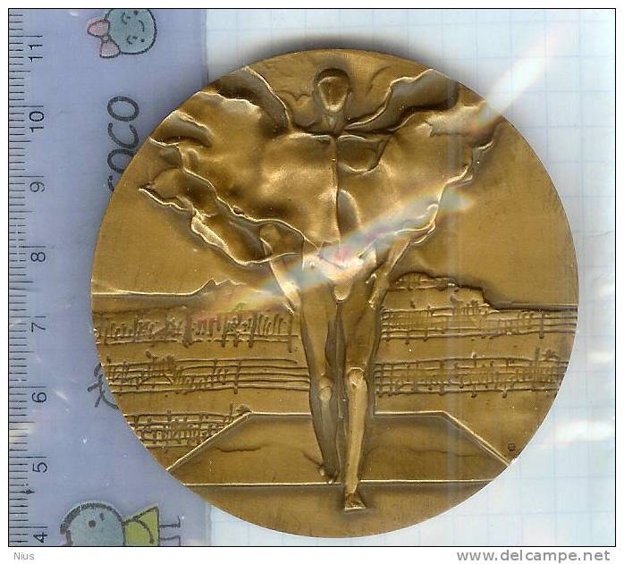 Poland Pologne Opera Lodz Music 1967 Made 400 Copies Medal Medaille 1979 - Zonder Classificatie