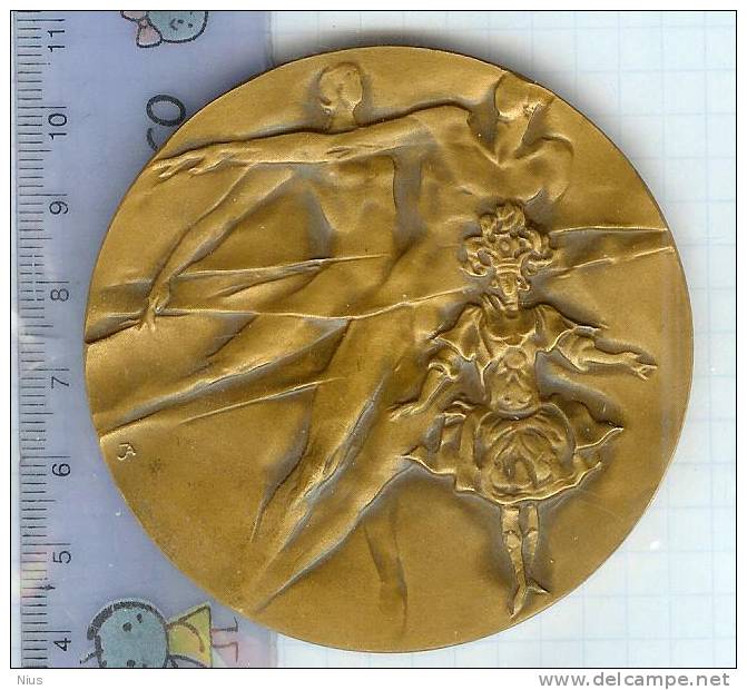 Poland Pologne 200th Anniv. Of Polish Ballet 1985 Dance Medal Medaille Dances - Sin Clasificación