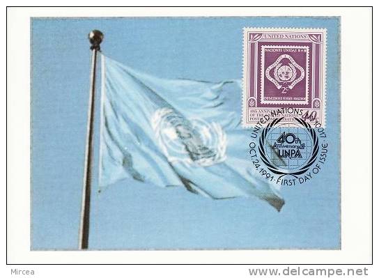 1360 - ONU New York  1991 - Cartes-maximum