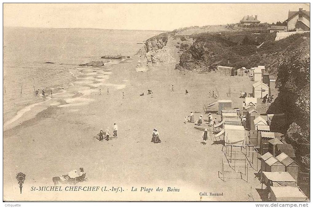 44730 SAINT MICHEL CHEF CHEF - LA PLAGE  En 1913 - Saint-Michel-Chef-Chef