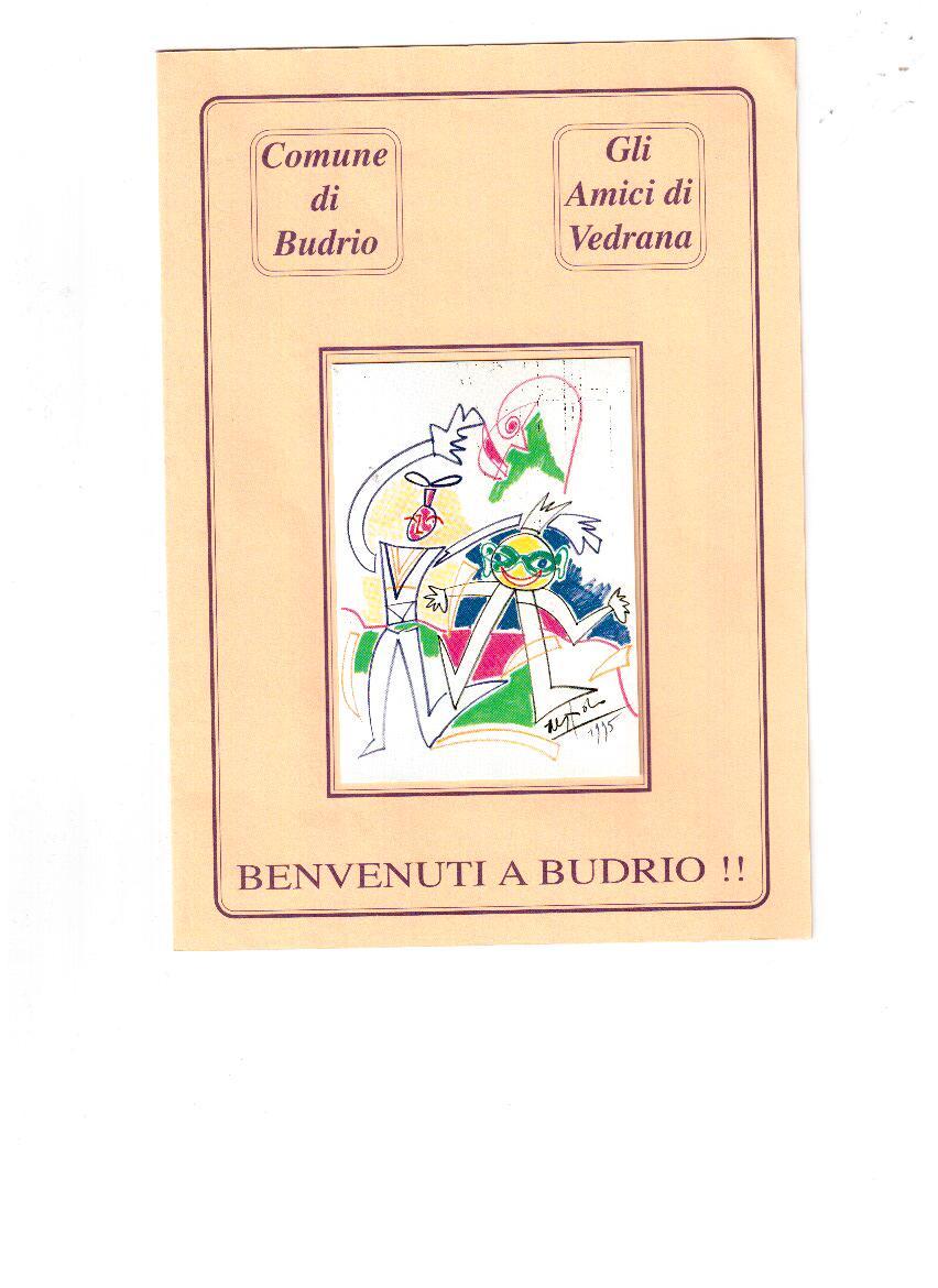 319   -  TEMATICA CARNEVALE  -  CARTONCINO  FESTA DI CARNEVALE  1995- VEDRANA DI BUDRIO (BO) - Carnaval