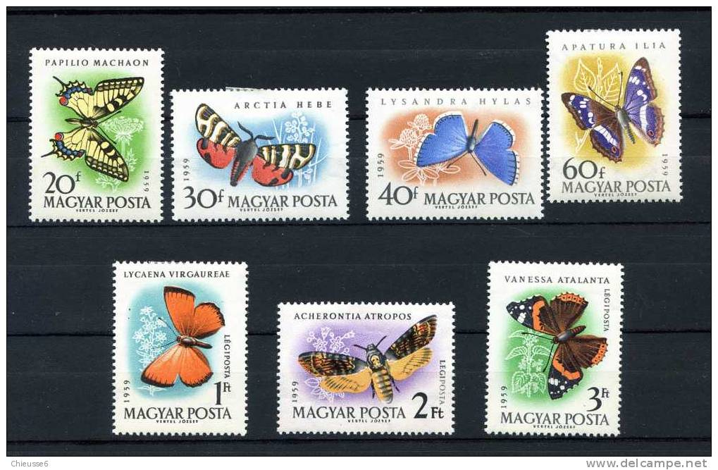 0258 - Hongrie  * N° 1321 à 1324 - - PA 228 à 230 - Papillons. - Unused Stamps