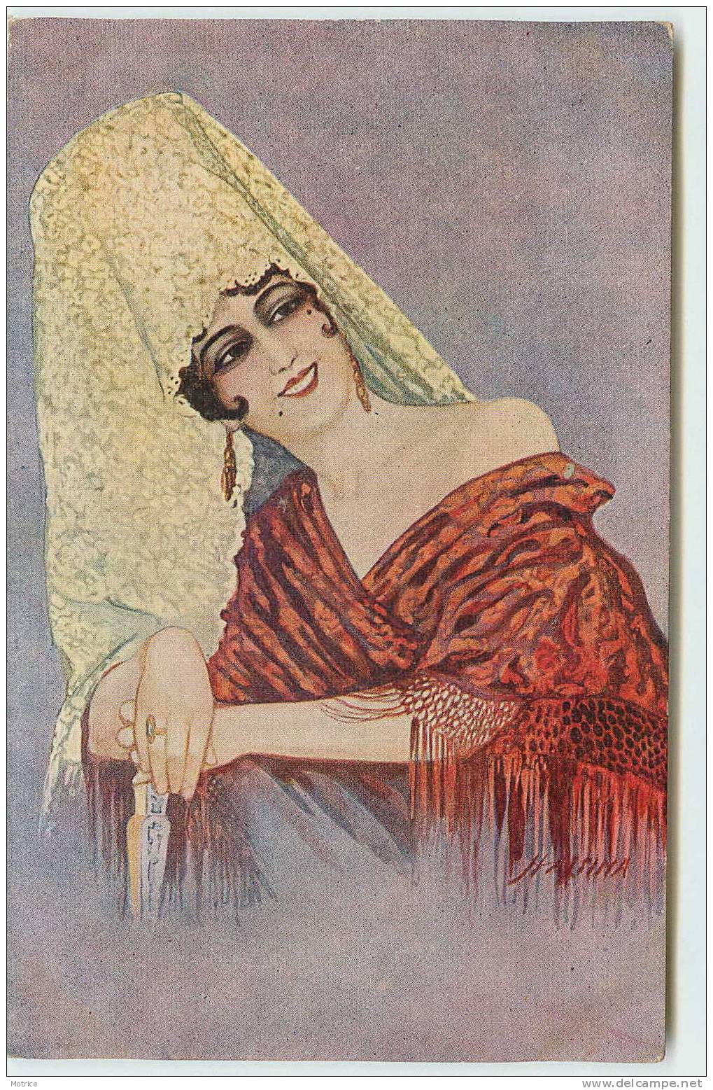 H. ALSINA      -     Type Espagnol; Portrait De Femme N°187. - Sine