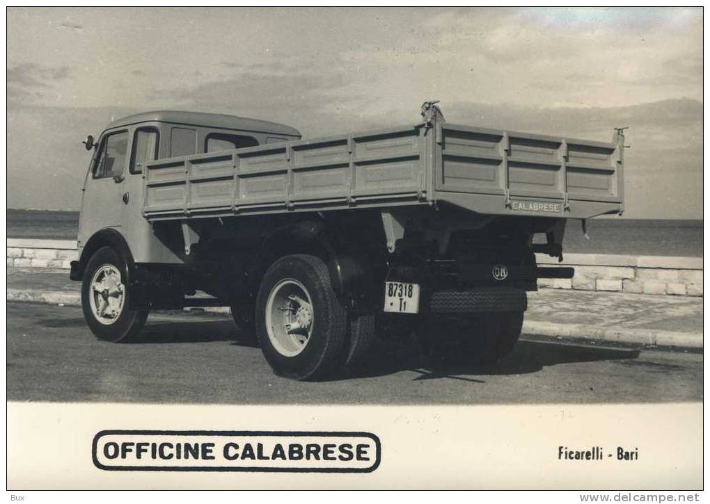 BARI  FOTO FICARELLI  PRODUZIONE OFFICINE CALABRESE  CAMION TRUCK  LASTKRAFTWAGEN - Automobili