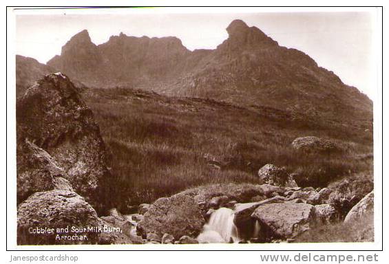 ARROCHAR - Cobbler & Sour Milk Burn - REAL PHOTO - Argyllshire - Scotland. - Argyllshire