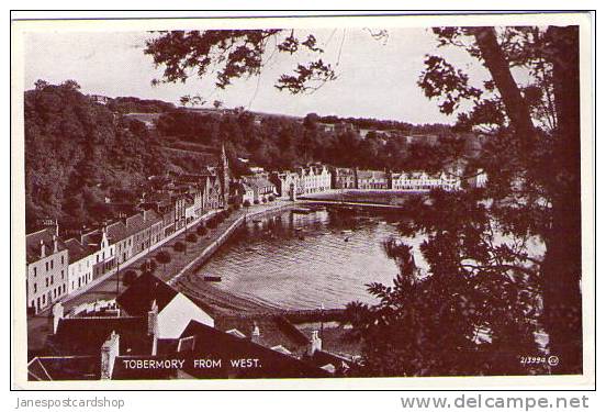 TOBERMOREY From The West With Harbour - Isle Of Mull - Argyllshire - Scotland. - Argyllshire