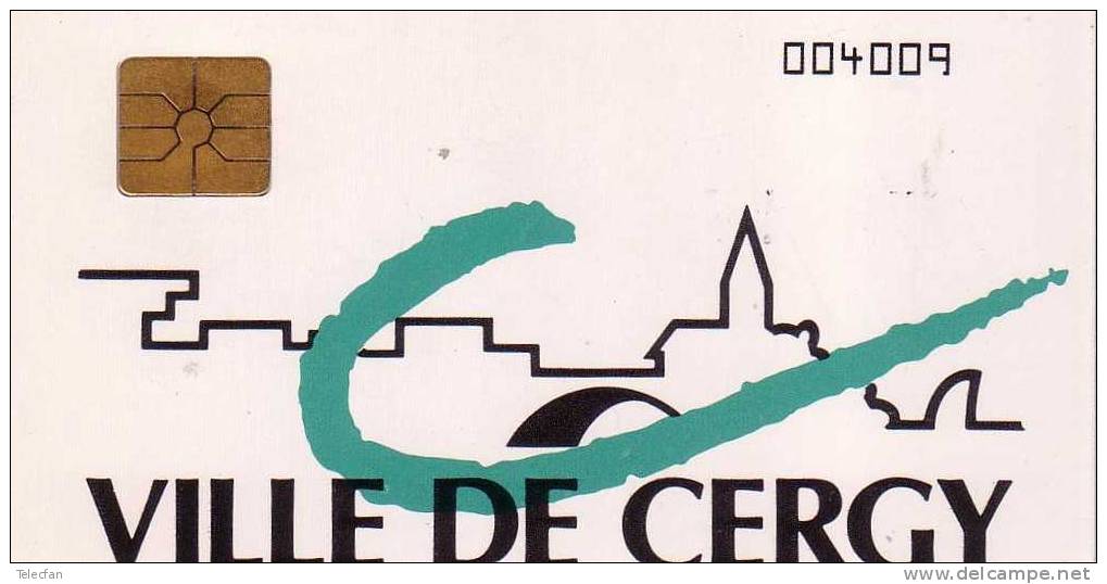 FRANCE VILLE DE CERGY GEM1 NUMEROTEE NEUVE MINT RARE - Ausstellungskarten